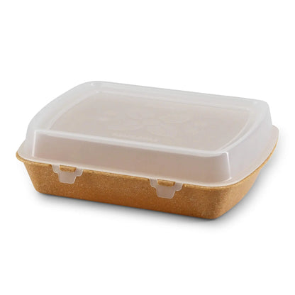 | 2 FOR 1 | Reusable menu-containers merways-Box 24,5 x 20 x 4,5 cm, HP4, caramell / brown