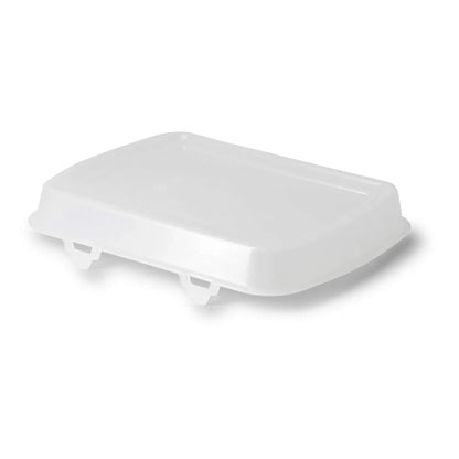 Mehrwegdeckel "merways Box" 24,5 x 20 x 4,5 cm, PP, transparent