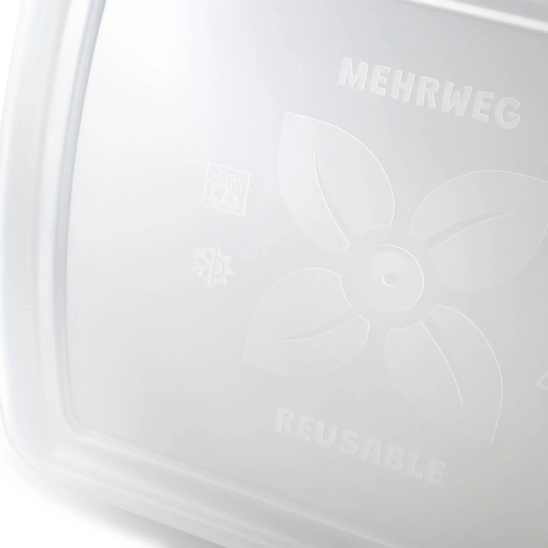 Mehrwegdeckel "merways Box" 24,5 x 20 x 4,5 cm, PP, transparent