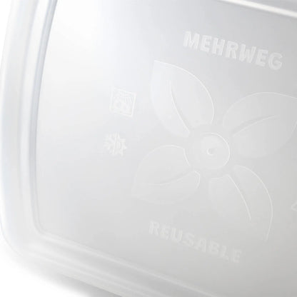 Mehrwegdeckel "merways Box" 24,5 x 20 x 4,5 cm, PP, transparent