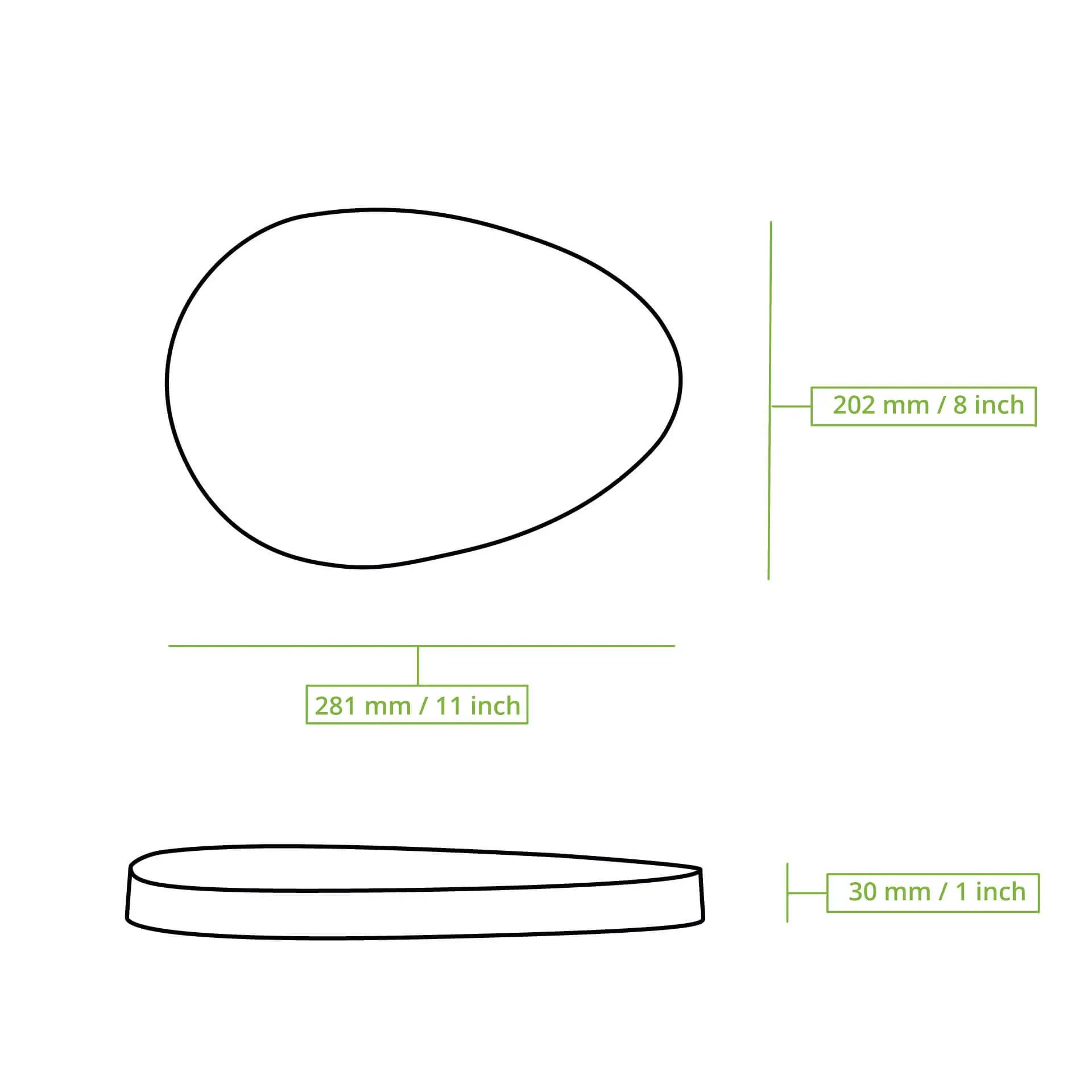 Mehrwegdeckel  "merways Plate" 27,5 x 20 x 3 cm, PP, transparent