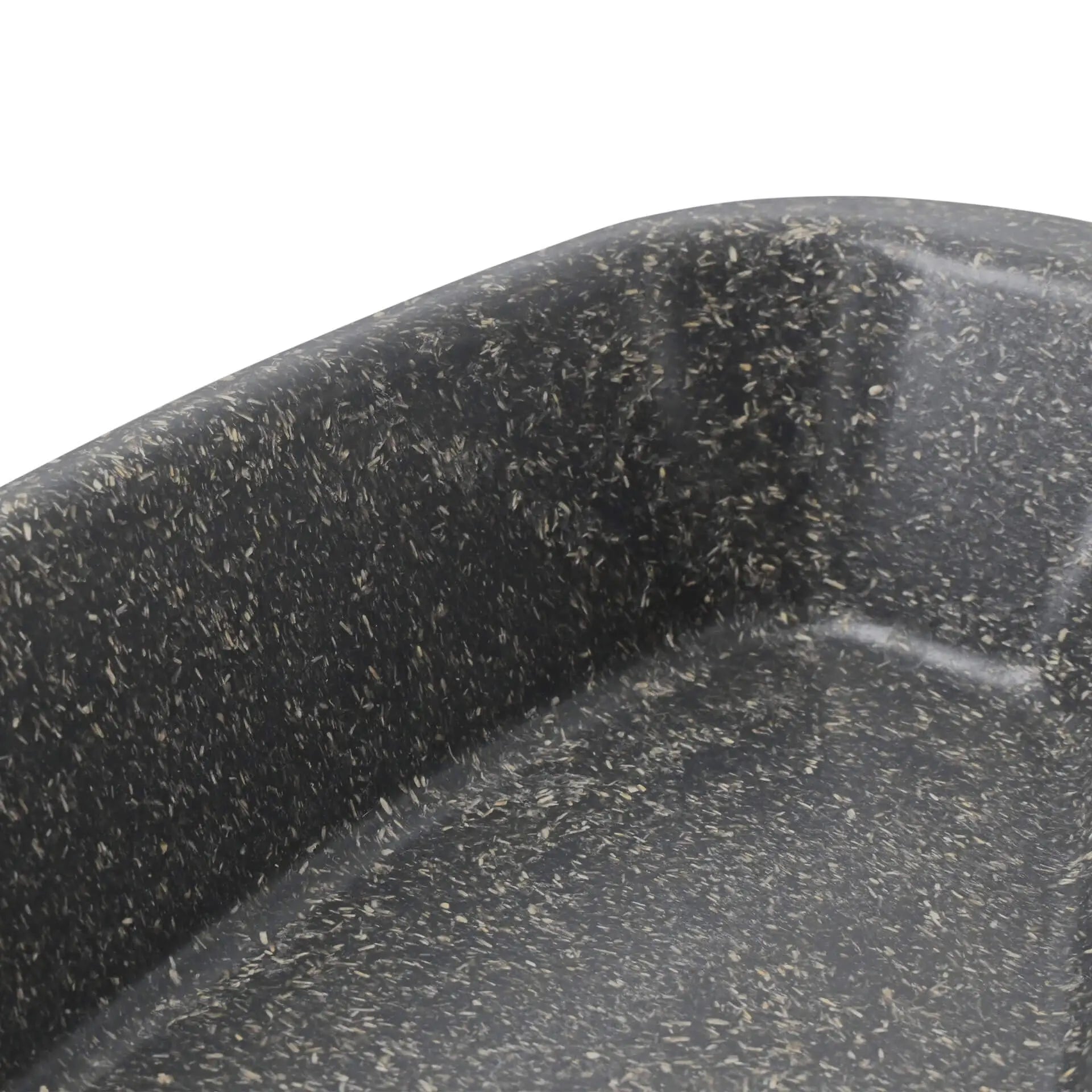 Mehrweg Menübehälter "merways Box" 24,5 x 20 x 4,5 cm, 2 Kammern, HP4/2, Pfeffer / grau