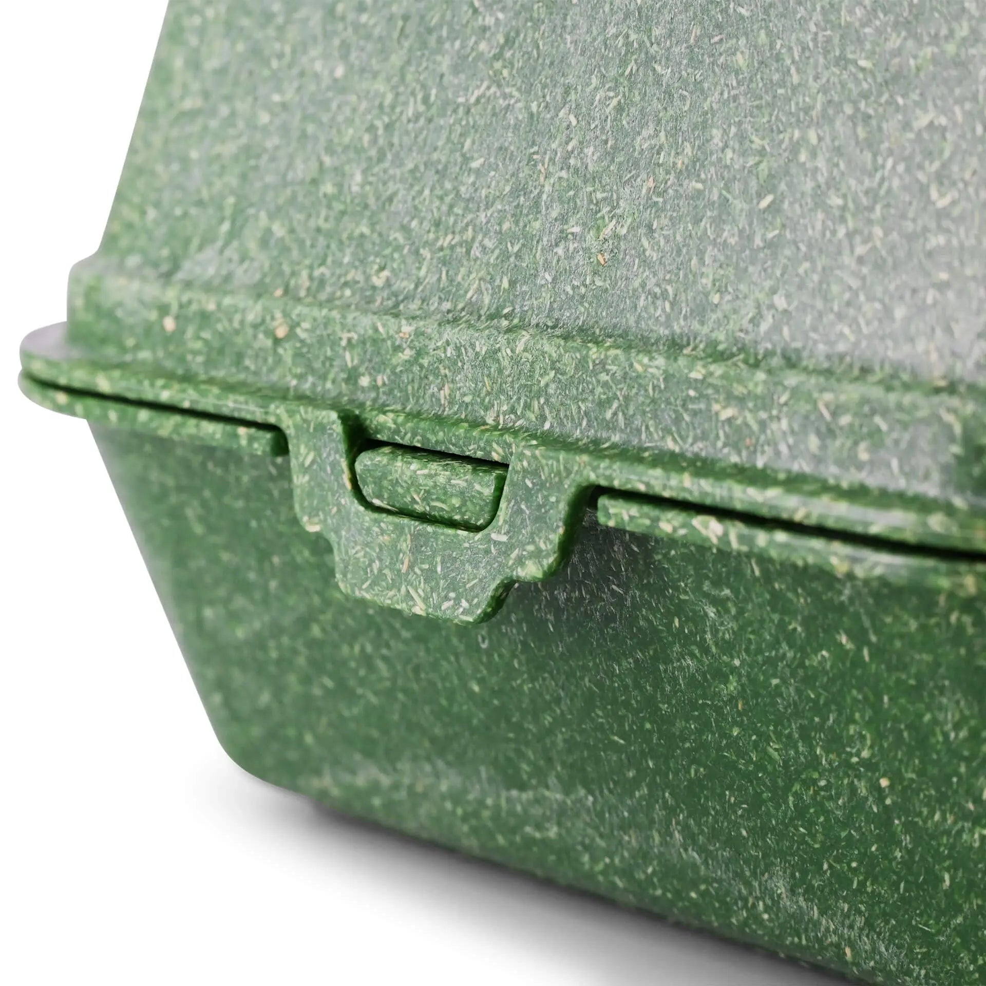 | 2 FOR 1 | Reusable burger boxes "merways Box" 16 x 15 x 8.5 cm, spinach / dark green