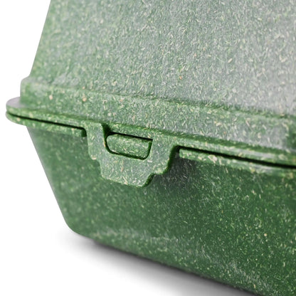 | 2 FOR 1 | Reusable burger boxes "merways Box" 16 x 15 x 8.5 cm, spinach / dark green