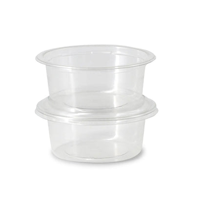 rPET deli pots 325 ml, Ø 123 mm, round