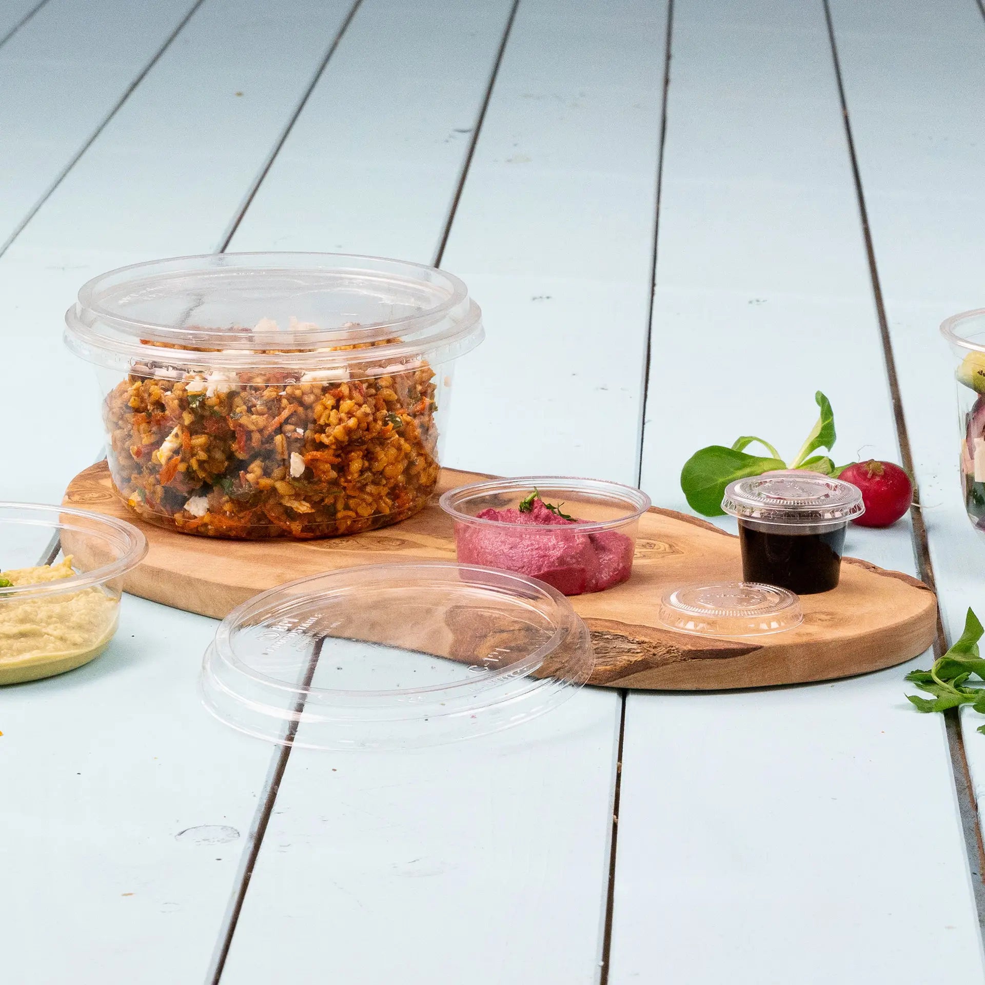 Deli container PLA 500 ml, Ø 121 mm, round