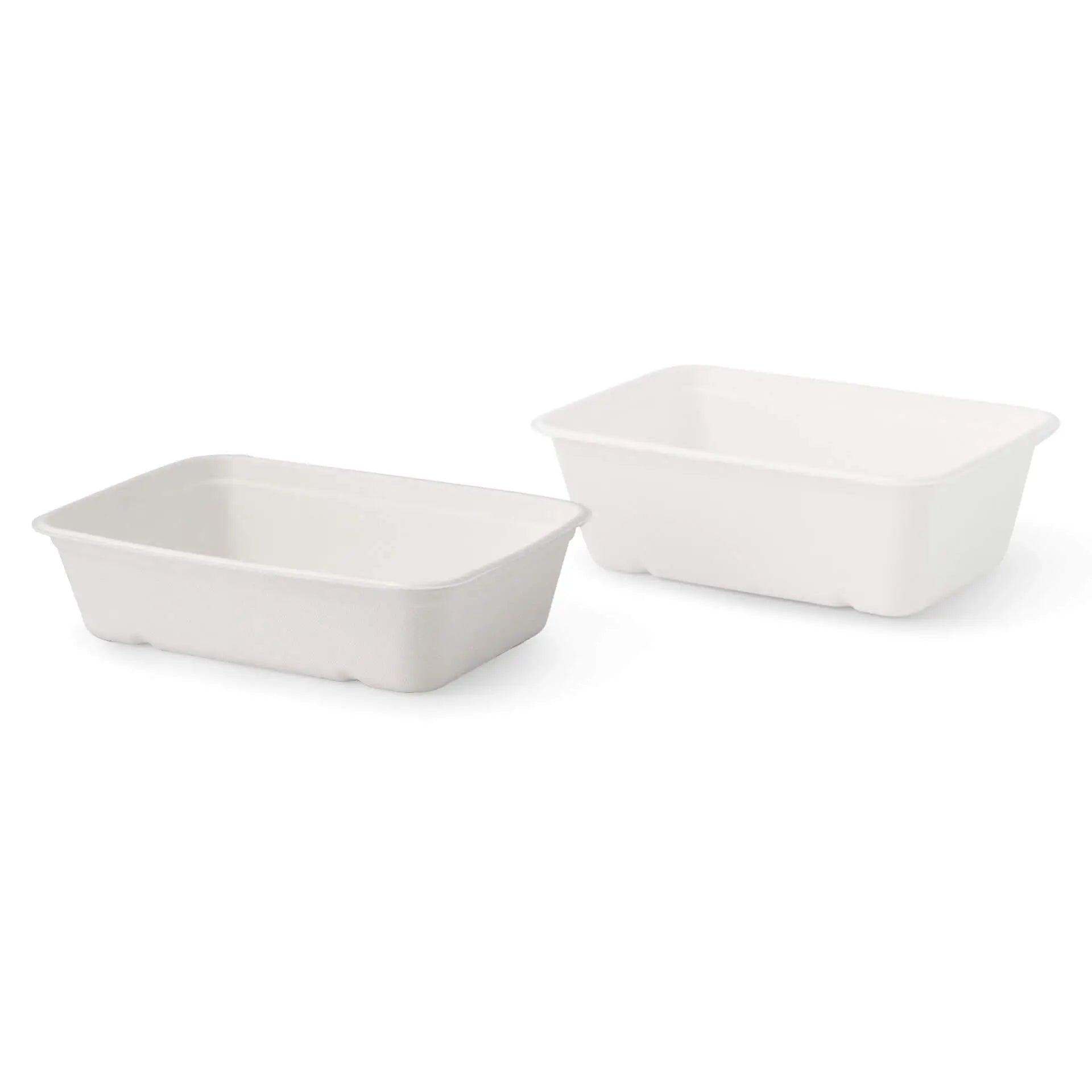 Sugarcane-bowls 17 x 12 x 5 cm 500 ml, rectangular