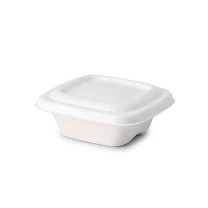 Bagasse portion cups, 70 ml, 80 x 80 x 27 mm, square