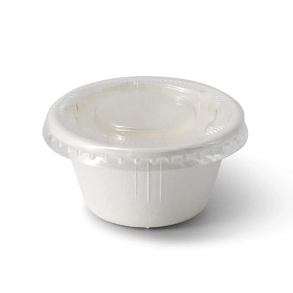 Becher aus Zuckerrohr, 50 ml, Ø 62 mm, rund