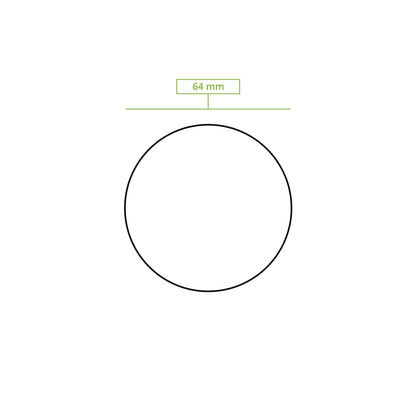 PET-Deckel Ø 62 mm, klar, rund