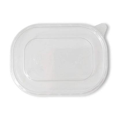 rPET lids 11 x 8 cm, clear, rectangular