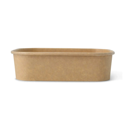 Food Containers 500 ml, 17,5 x 12,5 x 4 cm, kraft, rectangular