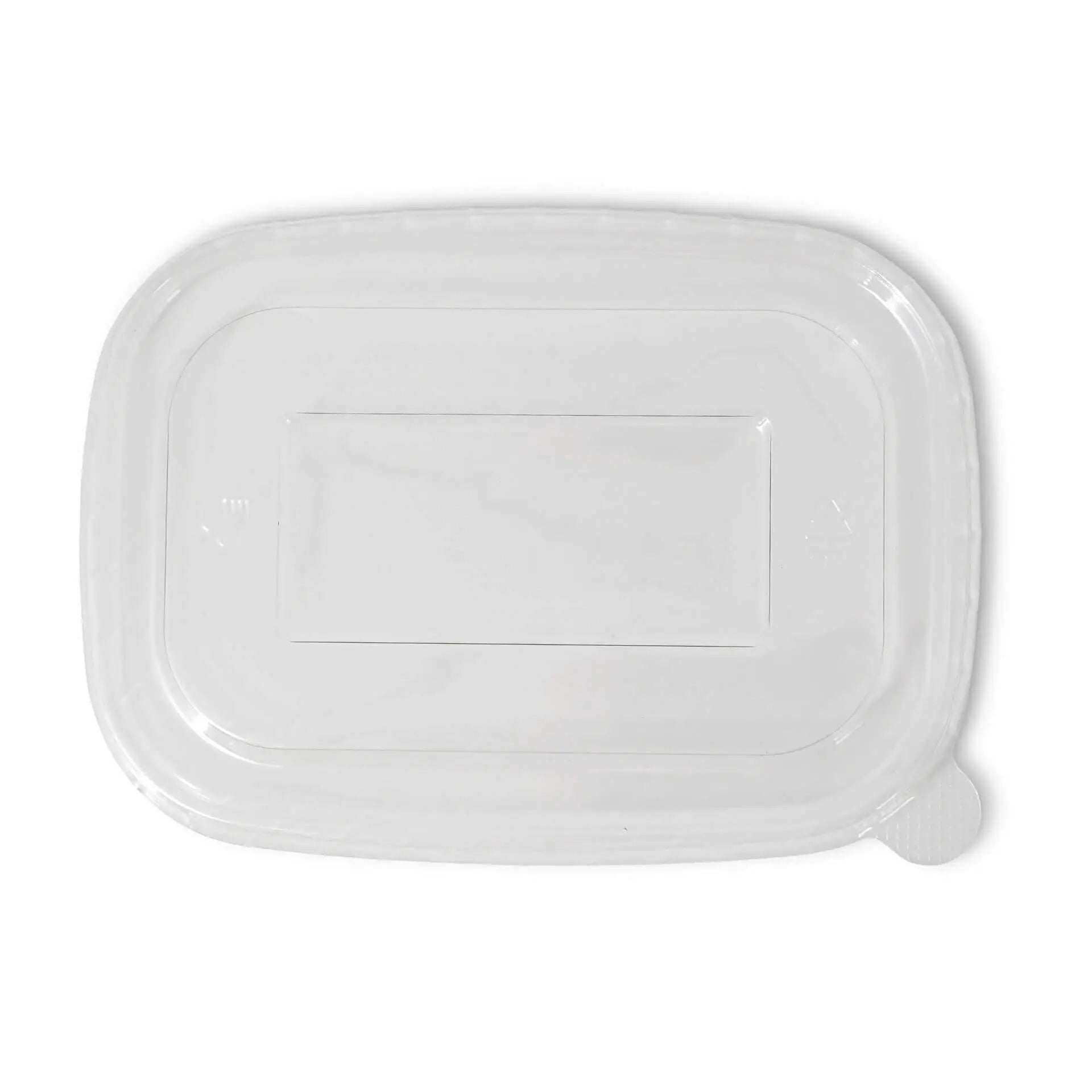 rPET lids 17,5 x 12,5 cm, clear, rectangular