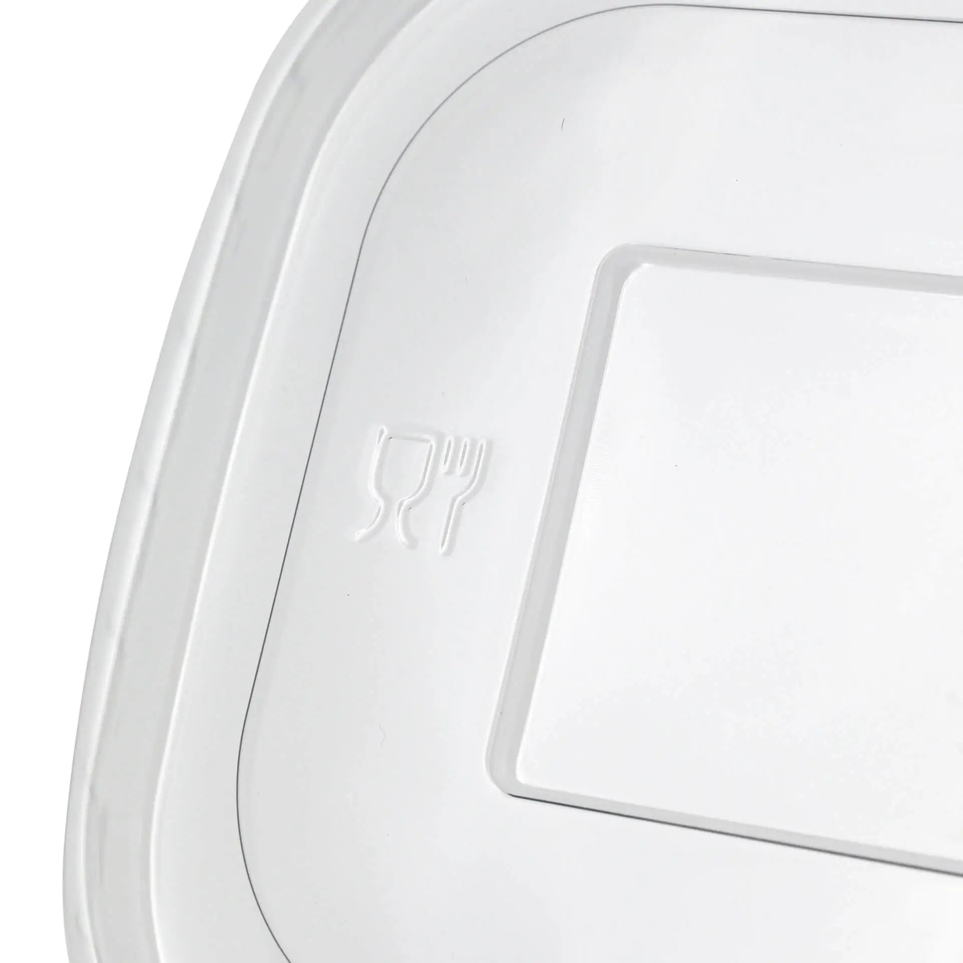 rPET lids 17,5 x 12,5 cm, clear, rectangular