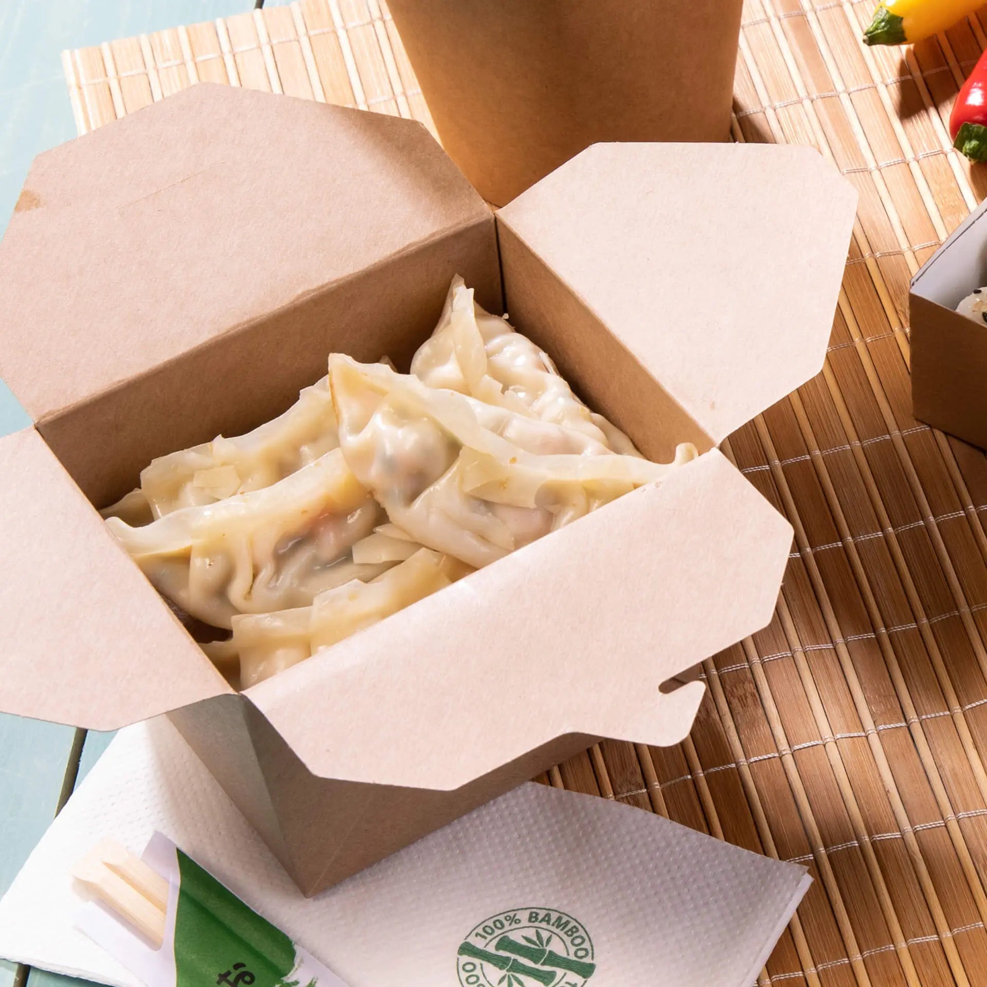 Take-Away Cardboard Boxes 1150 ml, brown