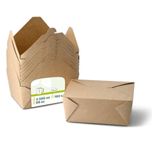 Take-away Boxen aus Karton 2500 ml, braun