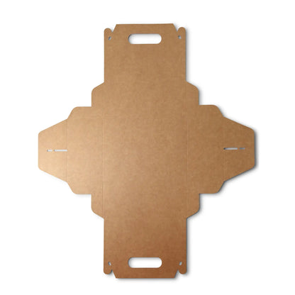 Pastry boxes with handle, cardboard M, 21 x 17 x 9 cm, foldable
