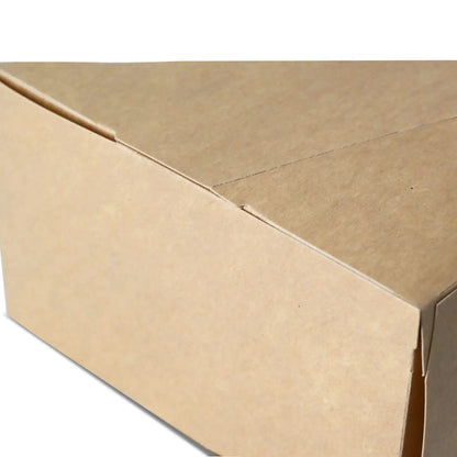 Cardboard Sandwich Wedges, PLA-window, brown