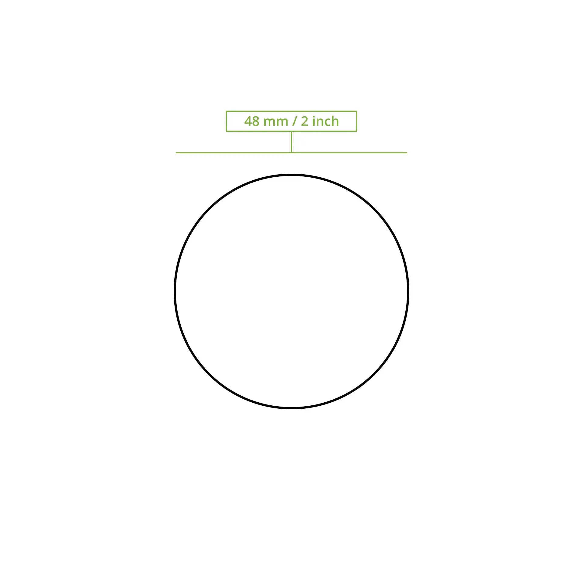 PLA lids Ø 45 mm, clear, round