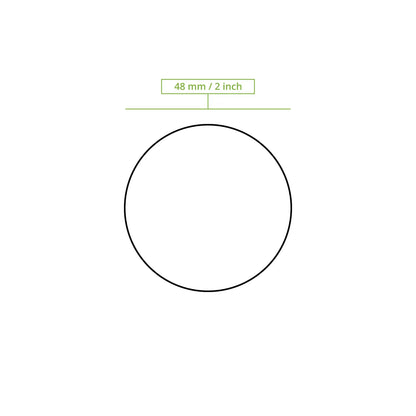 PLA lids Ø 45 mm, clear, round