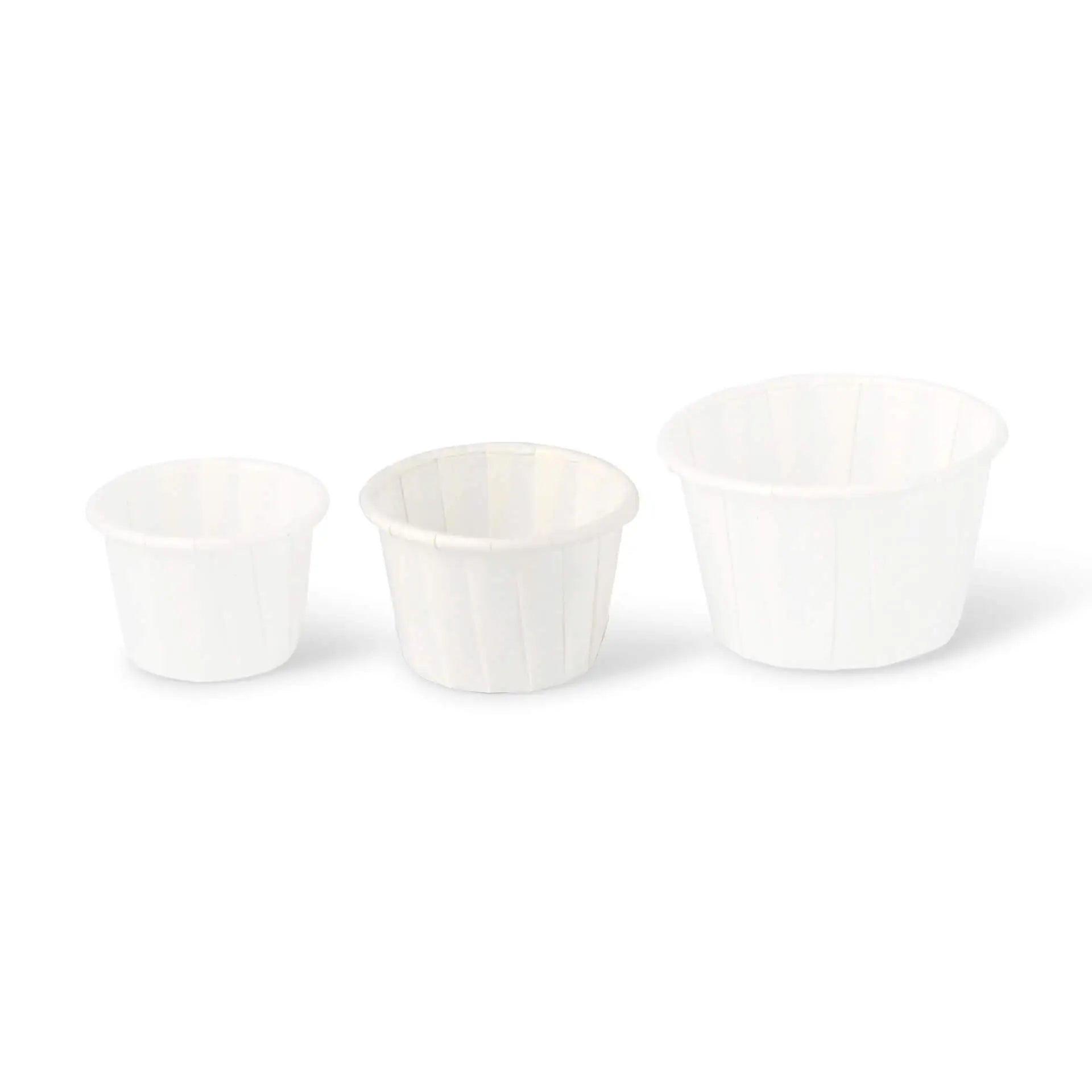 30 ml / 1 oz Paper sauce pots, white