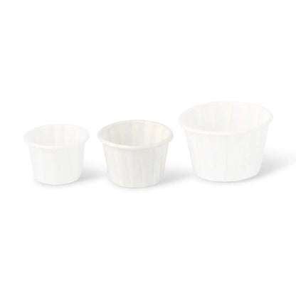 30 ml / 1 oz Paper sauce pots, white