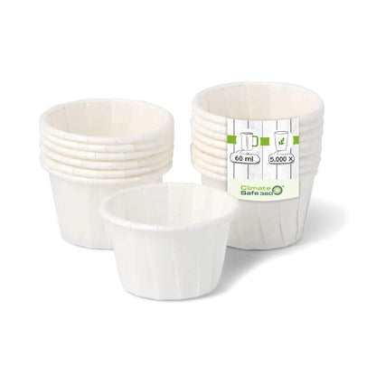 60 ml / 2 oz Paper sauce pots, white