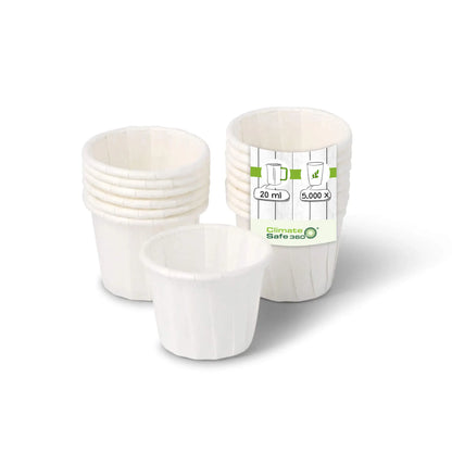 20 ml / 0.7 oz Paper sauce pots, white
