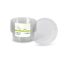 80 ml / 3 oz rPET dip pots, Ø 75 mm, clear