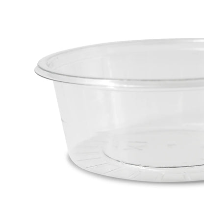 80 ml / 3 oz rPET dip pots, Ø 75 mm, clear