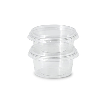 80 ml / 3 oz rPET dip pots, Ø 75 mm, clear