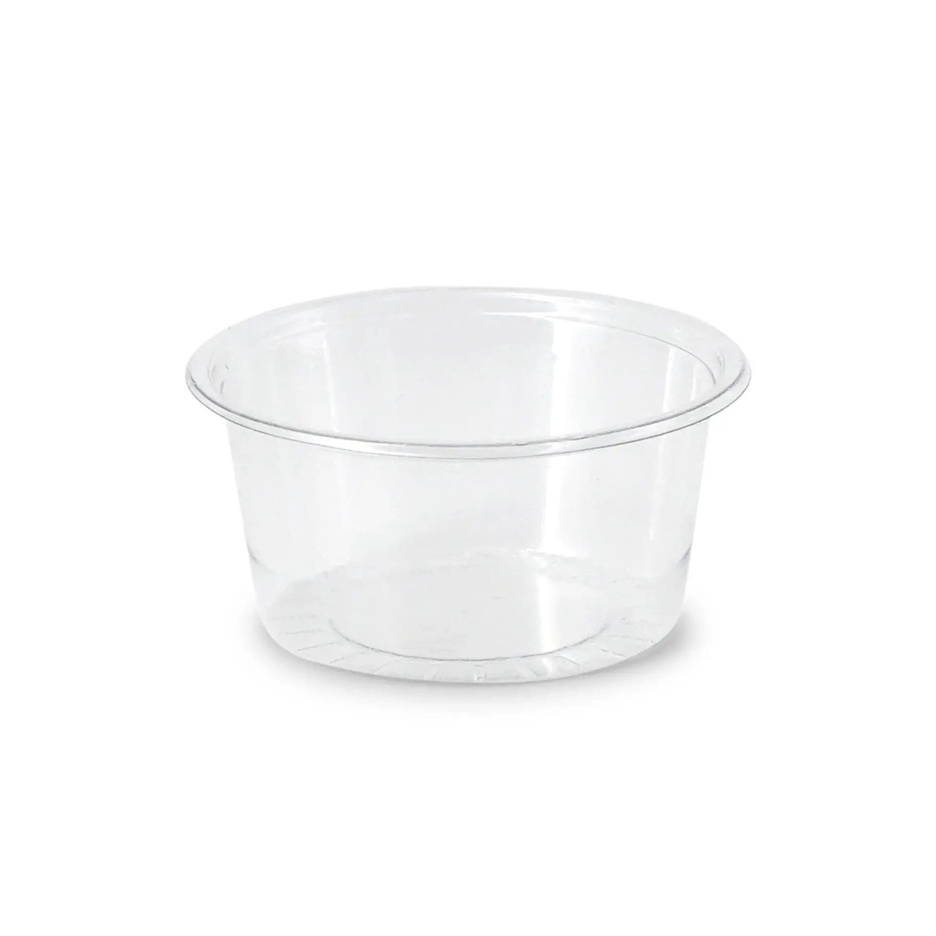 100 ml / 3.5 oz rPET sauce pots, Ø 75 mm, clear