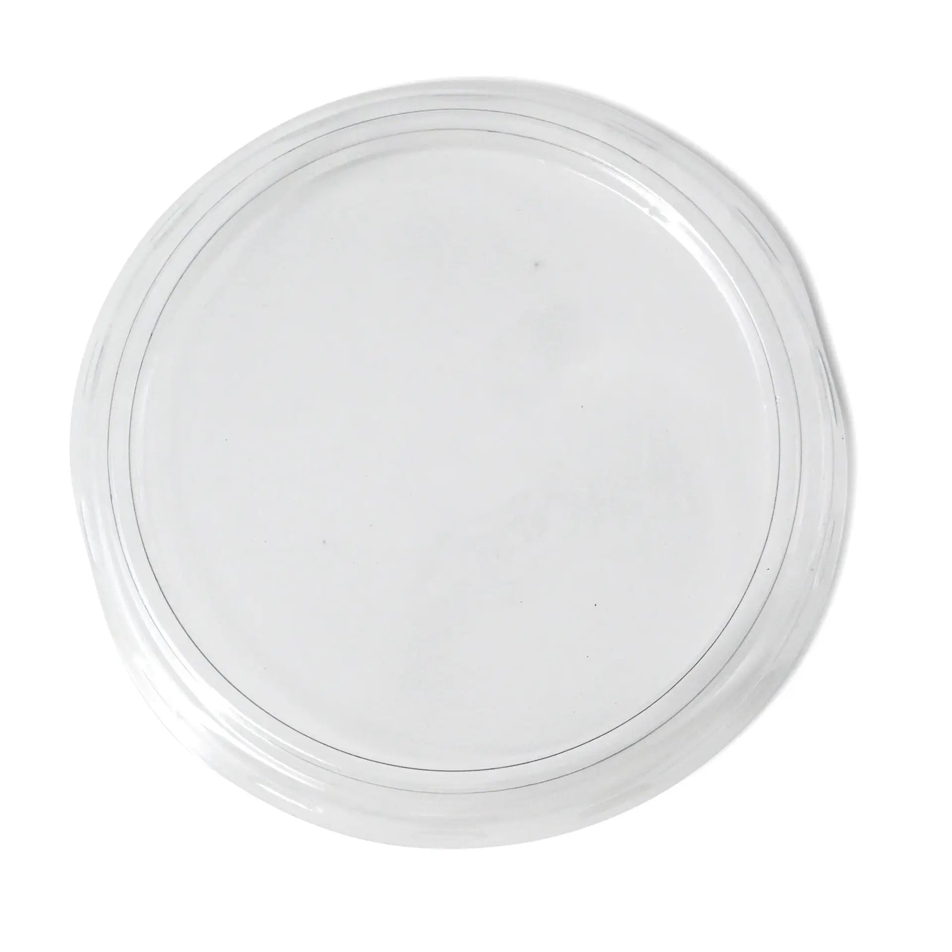 rPET lids Ø 75 mm, transparent, round