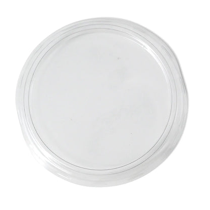 rPET lids Ø 75 mm, transparent, round