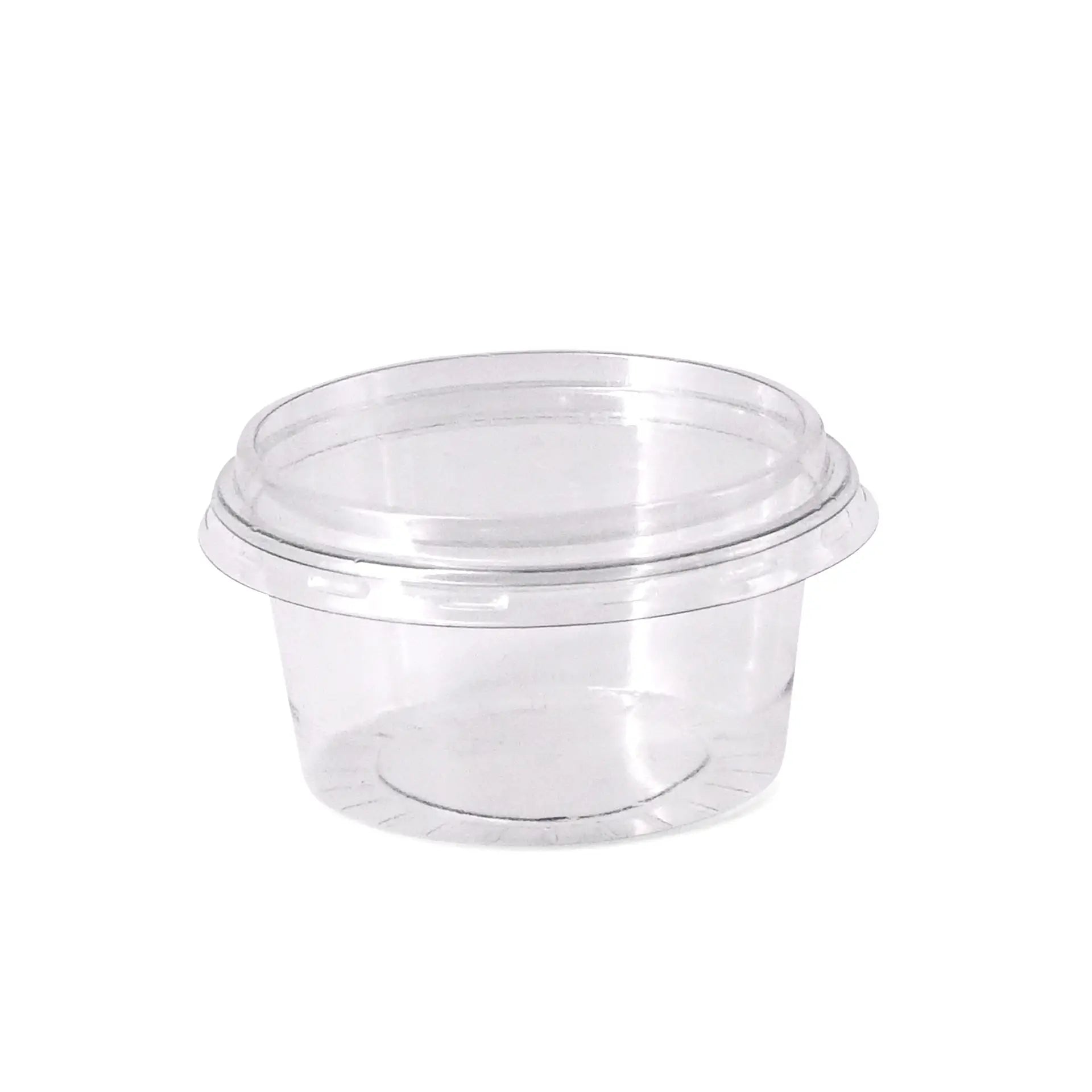 rPET lids Ø 75 mm, transparent, round