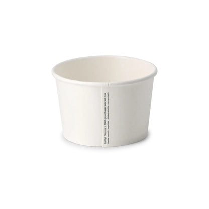 8 oz Cardboard Soup Cup, Ø 90 mm, white