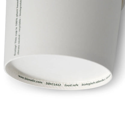 8 oz Cardboard Soup Cup, Ø 90 mm, white