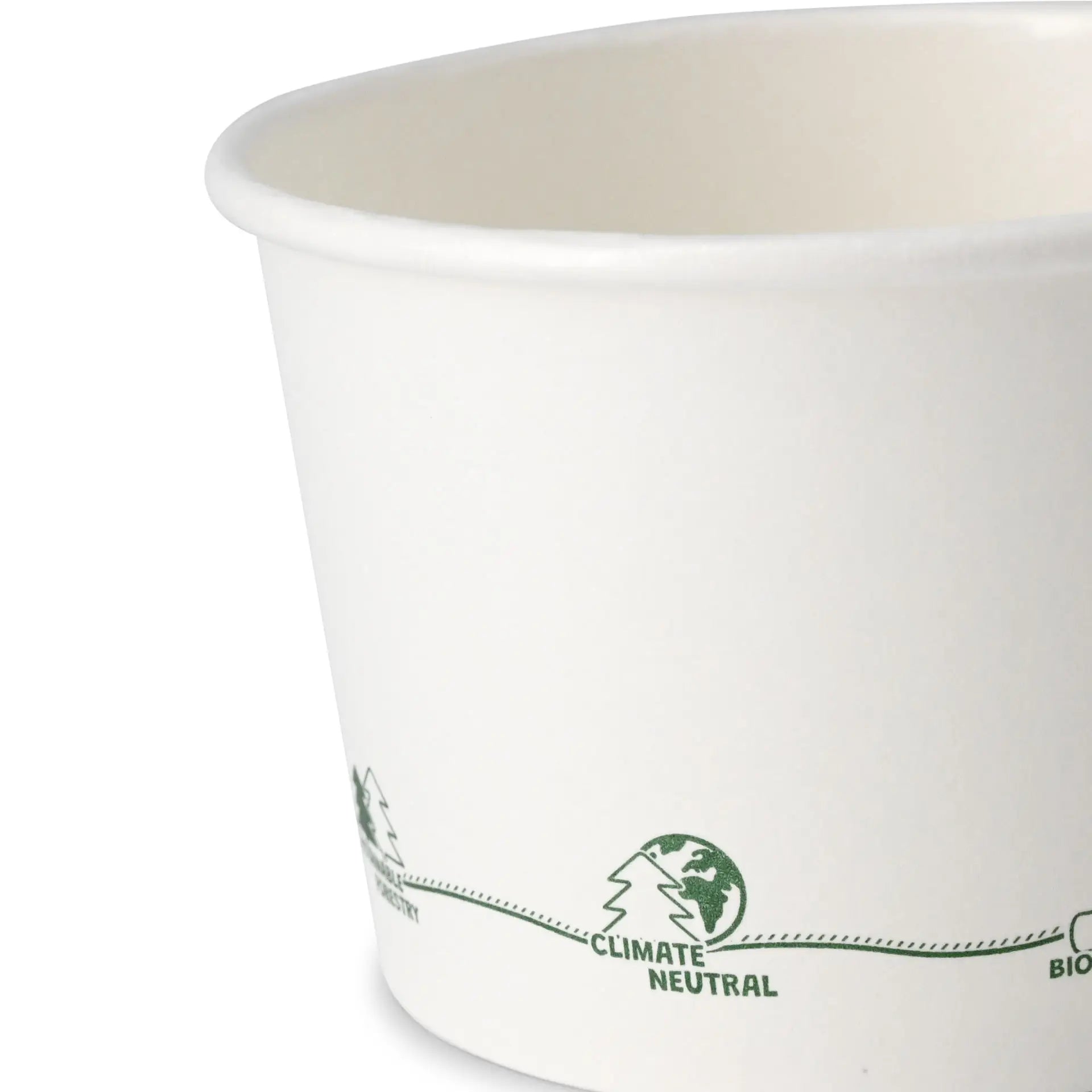 8 oz Cardboard Soup Cup, Ø 90 mm, "EcoUp©"-Icons