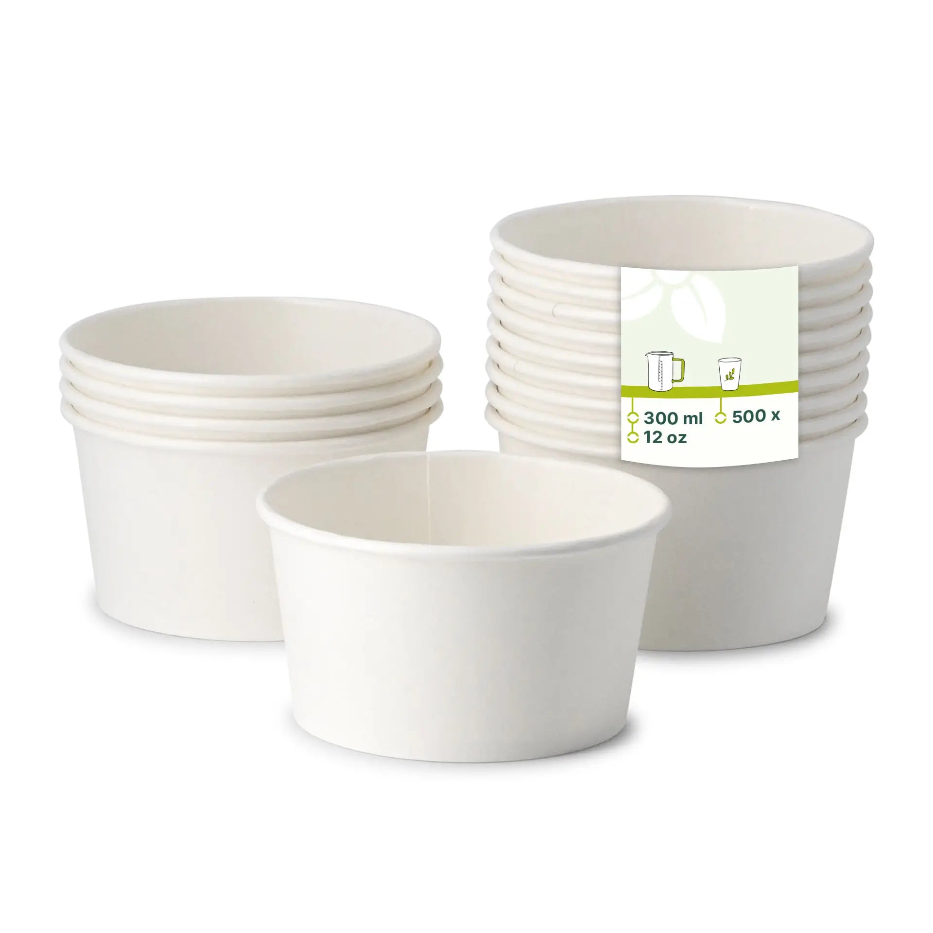 12 oz Paper Soup Container, Ø 115 mm, white