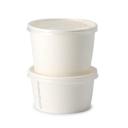 16 oz Paper Soup Container, Ø 115 mm, white