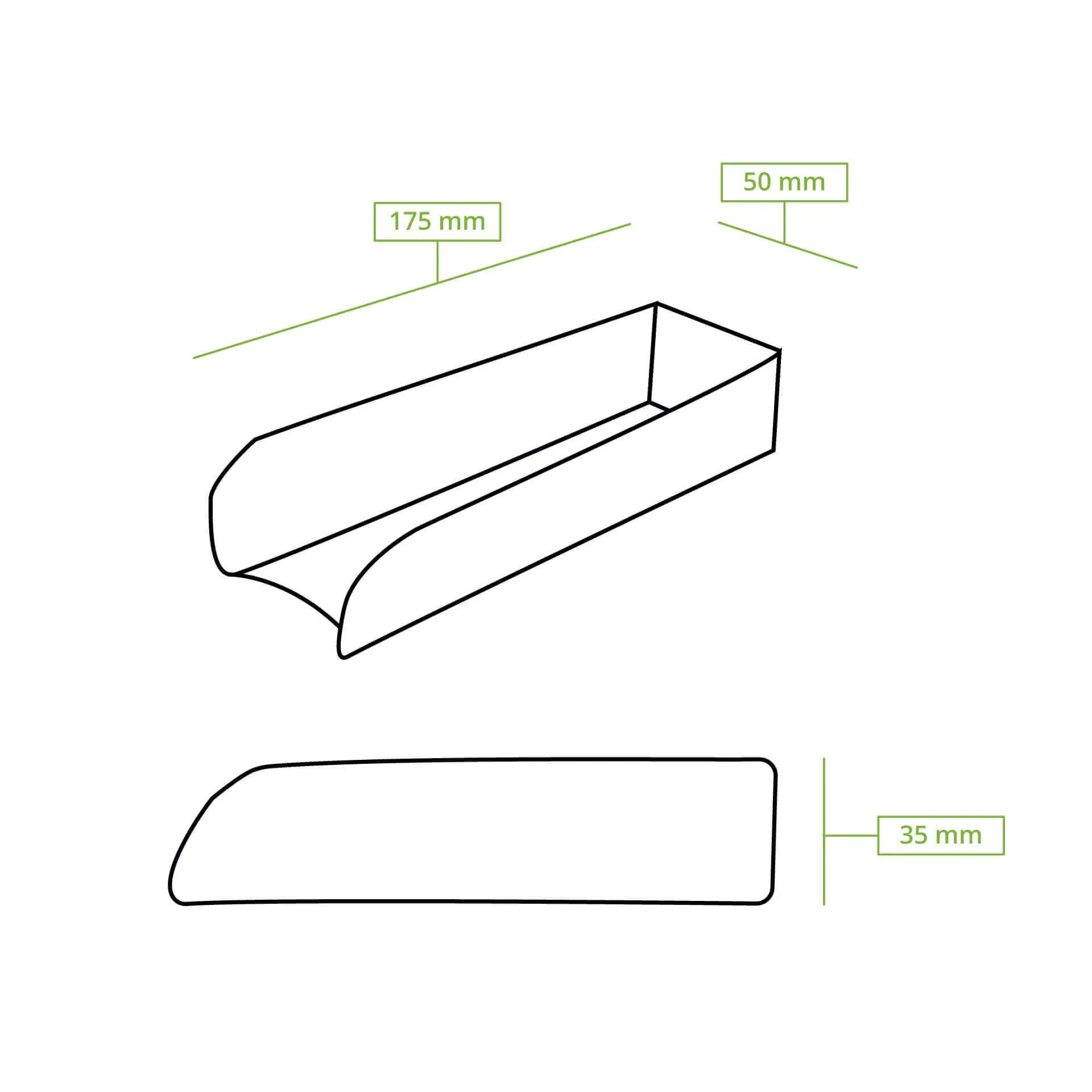 Hot dog tray, kraft 18 x 5 cm, foldable