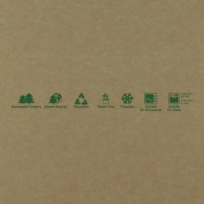 Takeaway-cardboard boxes x1700 ml, heat proof, brown, bio-coated