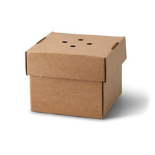 Burgerboxen 13 x 13 x 10 cm, Kraftkarton, braun, faltbar