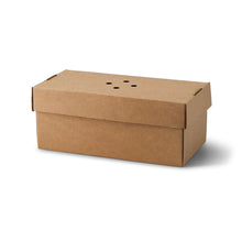 Burgerboxen doppelt 24,4 x 12,2 x 10,2 cm, Kraftkarton, braun, faltbar