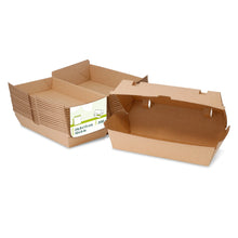 Boxen mit Klappdeckel 24,8 x 13 x 7,5 cm, Kraftkarton, braun