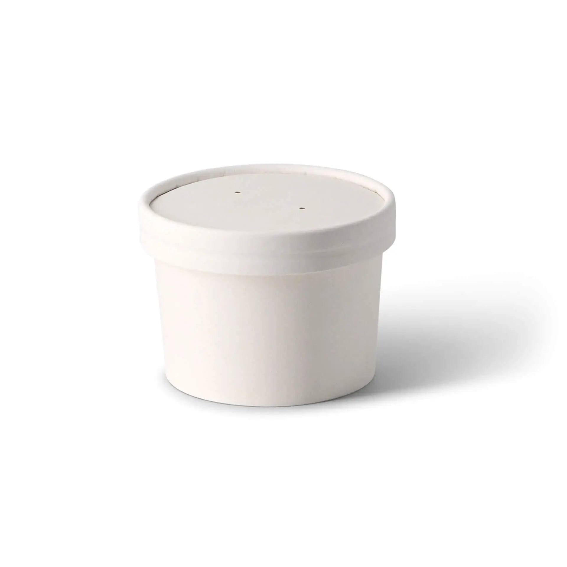 Suppenbecher to go aus Karton (Premium) 200 ml, Ø 90 mm, weiß, bio-beschichtet