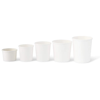 Suppenbecher to go aus Karton (Premium) 200 ml, Ø 90 mm, weiß, bio-beschichtet
