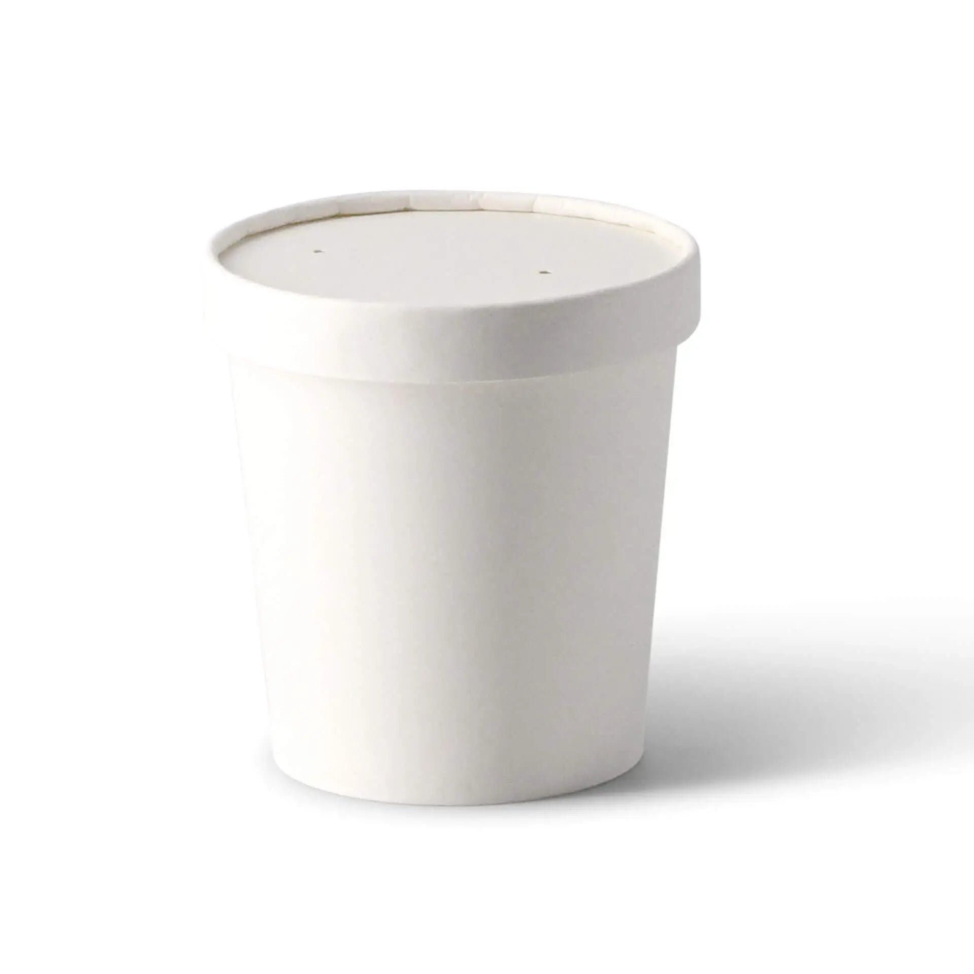 Suppenbecher to go aus Karton (Premium) 400 ml, Ø 95 mm, weiß, bio-beschichtet