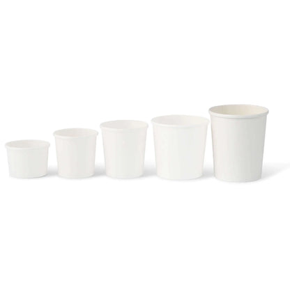 Suppenbecher to go aus Karton (Premium) 800 ml / 32 oz, Ø 115 mm, weiß, bio-beschichtet
