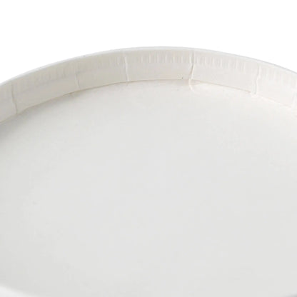Paper Lids for 4oz-16oz for Ice Cream Tubs, white